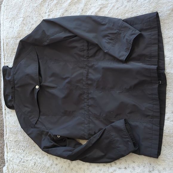 Calvin Klein Womens Full Zip Coat Jacket Mock Neck Long Sleeves Black Size M - Picture 8 of 8